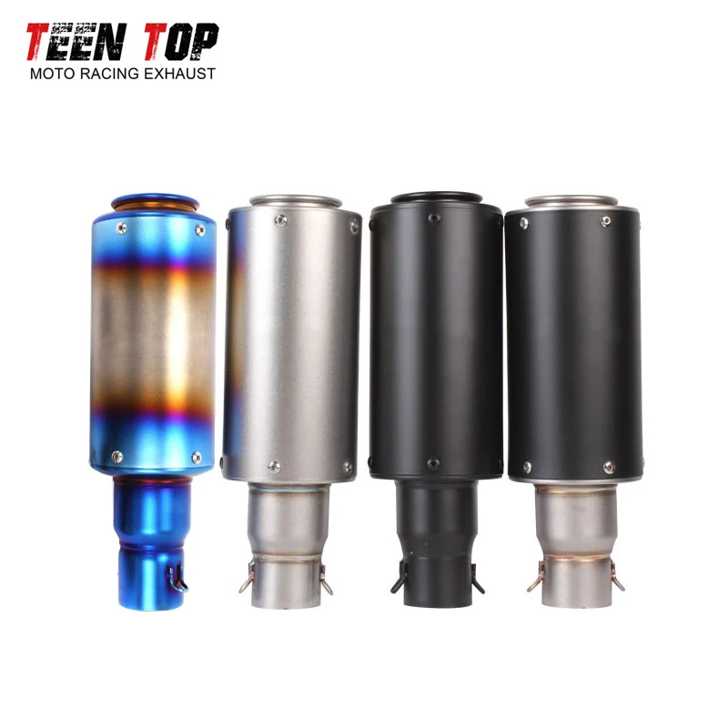 51mm Universal Motorcycle Exhaust Muffler Nmax125 Nmax155 Exhuast Systems CBR650 Sistemas De Escape TMAX500 MT07 Silencieux Moto