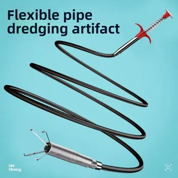 Pipe Unblocker Uncover Pipes Heavy Duty Four Jaw Opener Manual Clamping Drain Cleaner Telescopic Sewer Dredging Tool 1