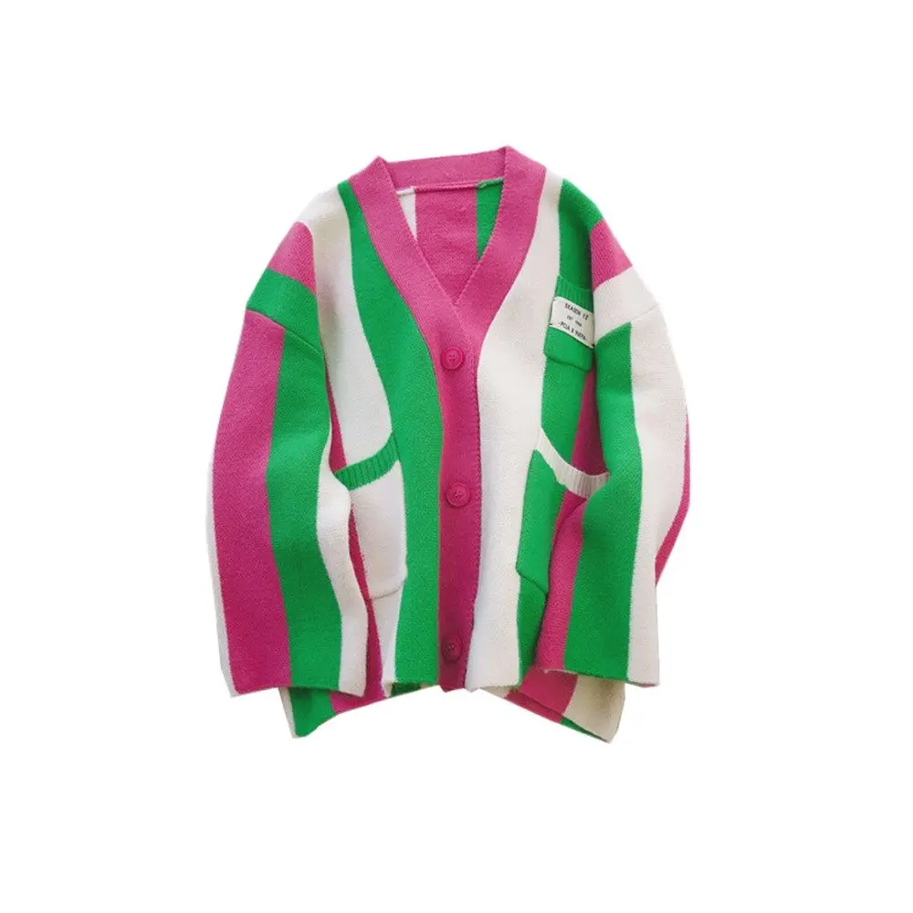 Pink & Green  Long Pink and Green Cardigan – Pink and Unique
