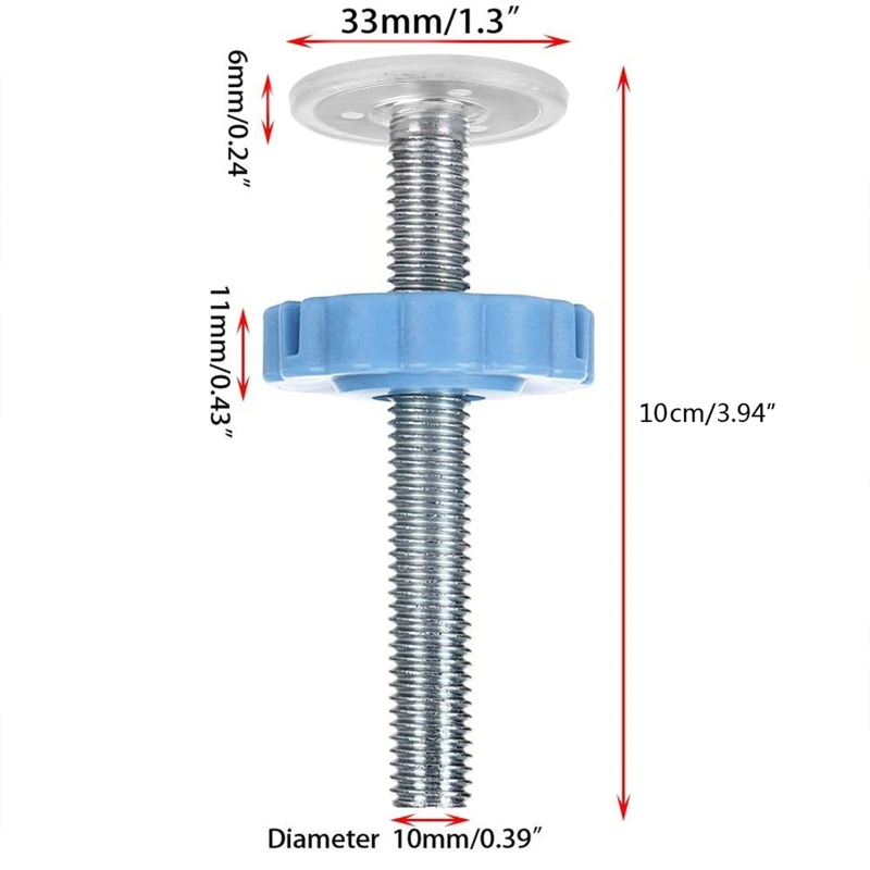 Adattatore per forniture per ringhiere per recinzioni per con bullone a vite lungo con nucleo in acciaio dado