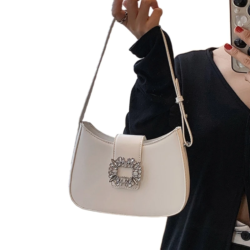 PU Bag Trendy & Functional Underarm Bag Fashion forward Bag with Ample Storage Lightweight Bag for Women Girls