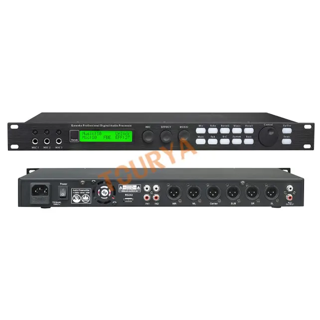 X5 sound fx processor grade karaoke squealing noise proof before home meeting audio processing stage