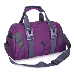 Versatile Large - Capacity Travel and Sports Shoulder Bag (PURPLE)
