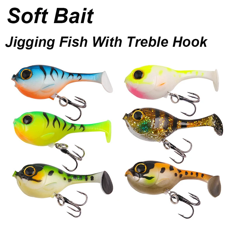 WESTBASS 1PX Big Head Soft Bait 6cm-9.5g Sinking Fishing Lure Trolling Silicone Swimbait Rubber Deraball Wobbler Jigging lurre 6