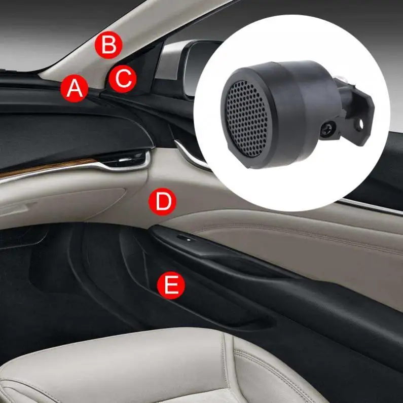 1Pair 12V Tweeter Speakers 500W Pre-wired Dome Audio System High Quality Super Loud For Auto Car Wear Resistant And Durable