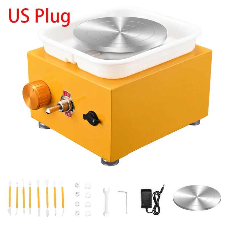 Mini Tour De Potier électrique TTLIFE – Double Plateau 6,5 & 10 Cm