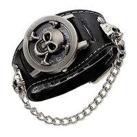 Luxury Men's Watch with Stylish Large Dial Design, Silver 3D Scorpion Skull Quartz Clock Military Watch Reloj 1