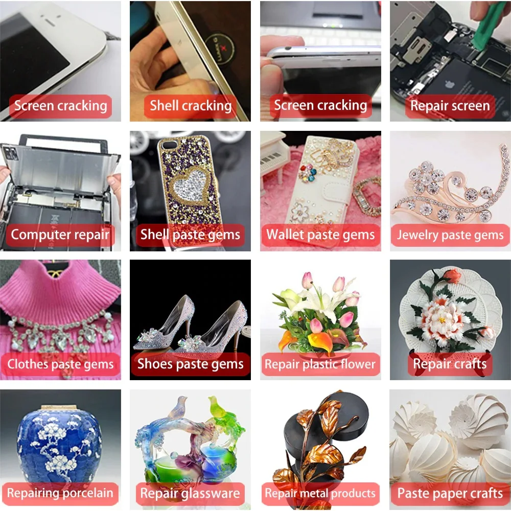Universal Adhesive Glue T-7000 3ml / 10ml / 15ml Black Color for LCD Screen Touch Mobile Industrial Tablets Jewelry Ceramic DIY 5