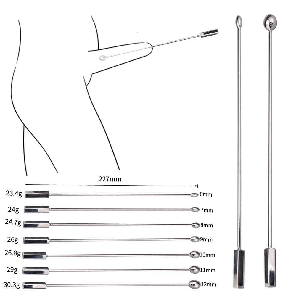 BDSM Delay Masturbation Male Urethral Dilator Metal Urethral Catheter Penis Plug Sounds Sex Toy For Men Erotic Products Massager urethral dilator silicone urethral dilator