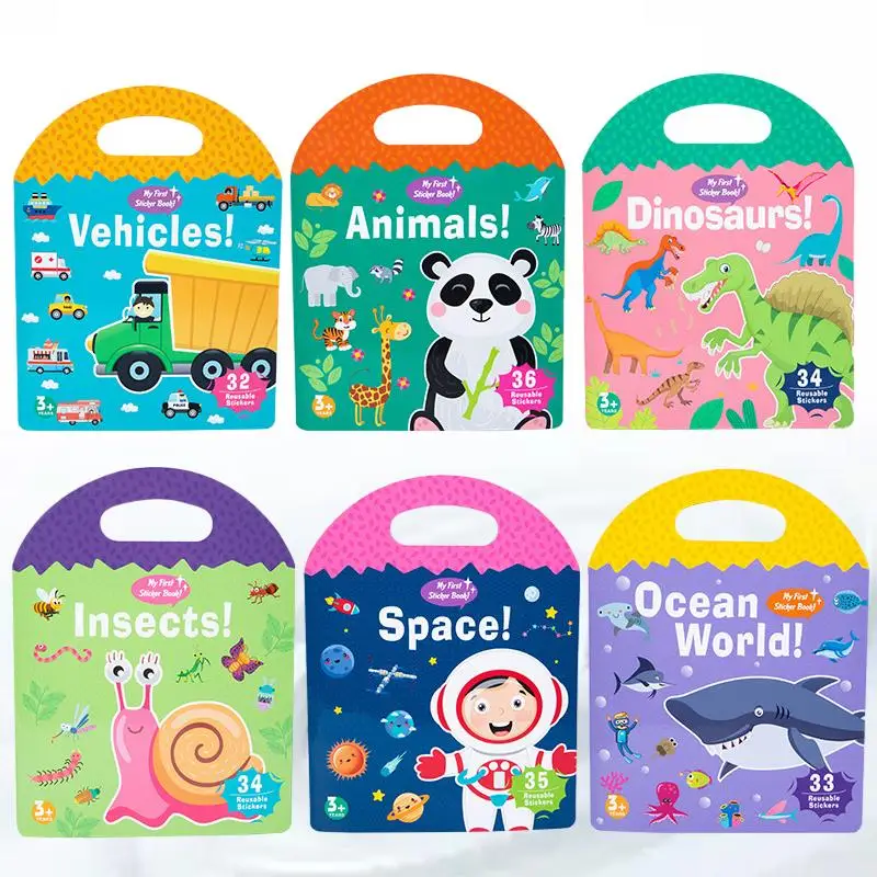 

Quiet Jelly Sticker Book: The Perfect Early Education Portable for Engaging Learning
