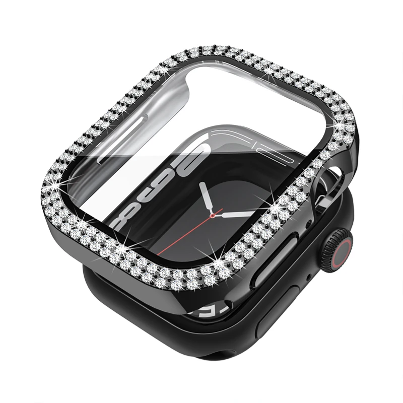 Radiant Diamond Tempered Glass Protective Case