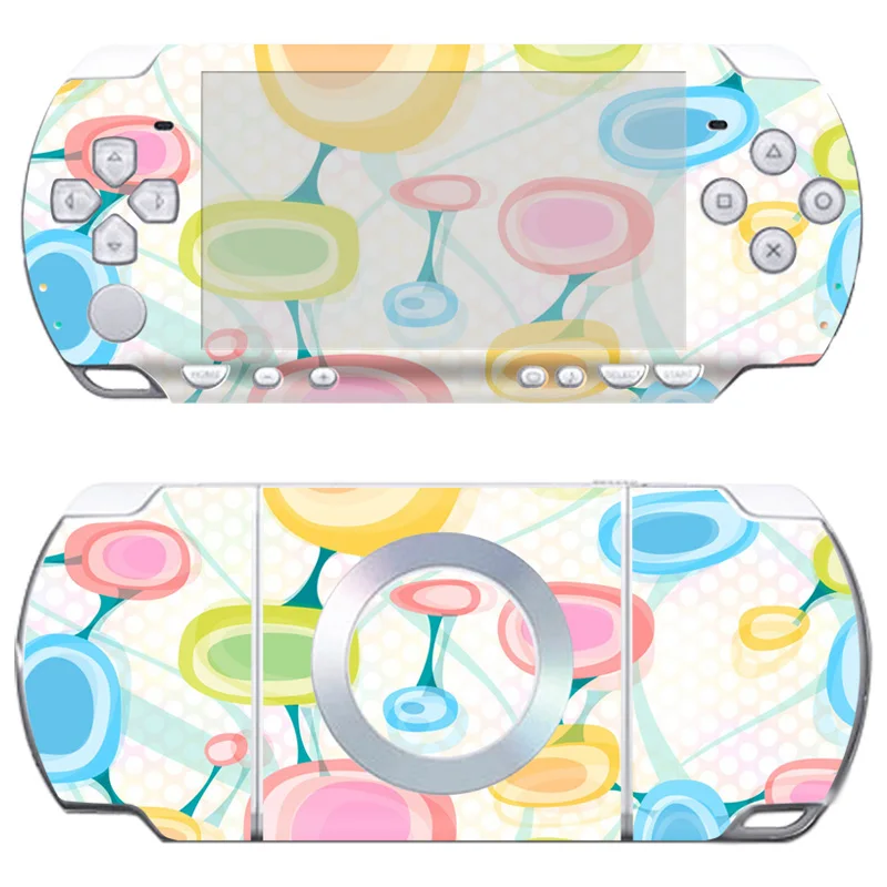 Lot De 2 Stickers Décoratifs Repositionnables Pour Console Sony PSP Slim – Neufs