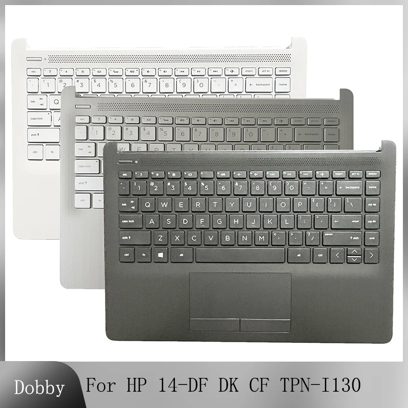 Nova Capa para hp 14-df 14-dk 14-cf Tpn-i130 340 g5 Laptop Palmrest Caixa Superior Superior Habitação us jp Teclado Touchpad L24818001