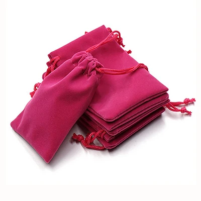 Luxurious Black Velvet Drawstring Pouches for Jewelry & Gift Packaging (Pack of 100)