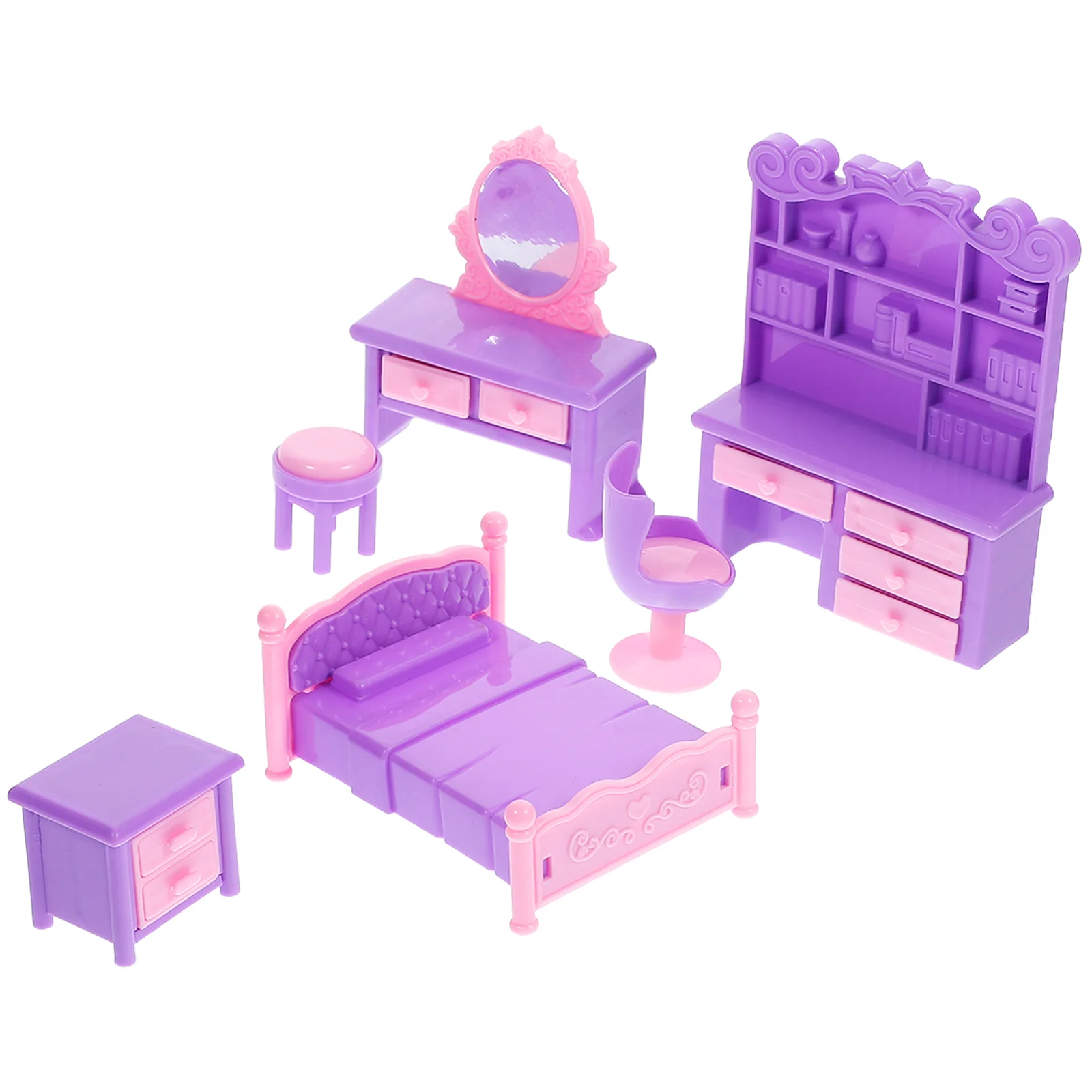 

1 Set House Furniture Simulation Furniture Model Mini Bedroom Layout Props