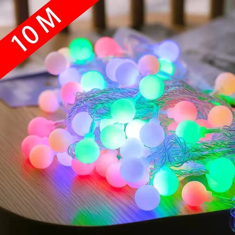 

10M 80 Led Fairy Lights Outdoor/Indoor Street Garland 2023 Christmas/New Year Xmas Festoon LED Lights String For Home Decoration