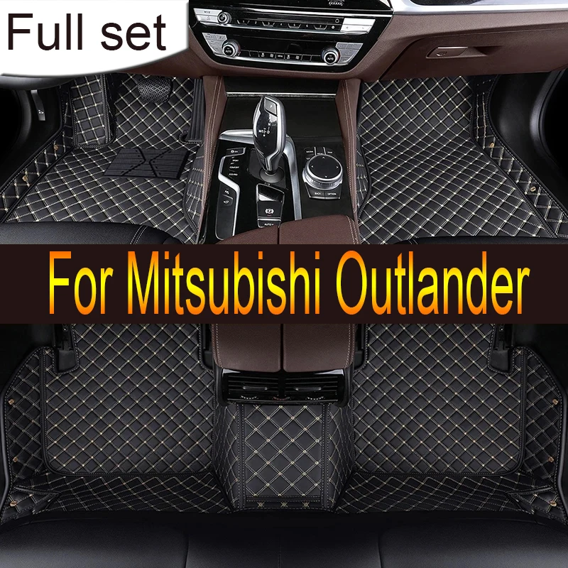 

Non-hybrid Vehicle Car Floor Mat For Mitsubishi Outlander GM 2022 2023 5seat Leather Pads Car Mats Alfombrillas Car Accessories