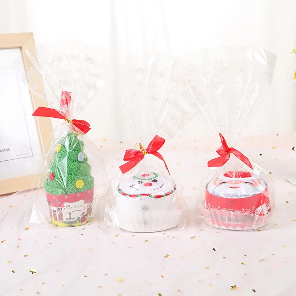 Year Souvenir Santa Holiday supplies Cake Shape Presents Christmas Ornaments Xmas Gift Christmas Decorations Christmas Towel