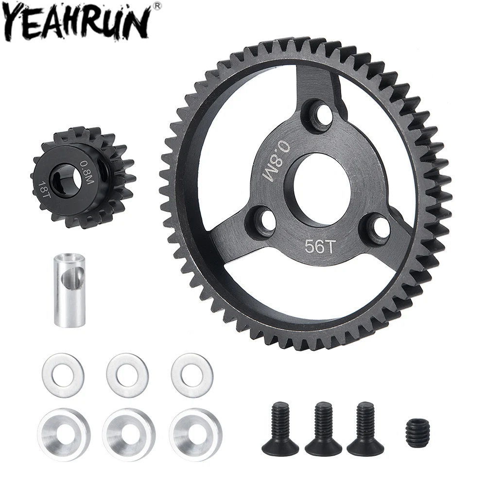 YEAHRUNSteelSpurGearTransmissionGears32P18T56T48P86Tfor110