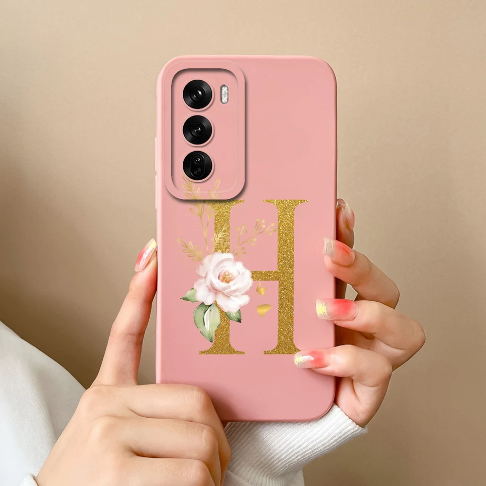 Sleek Liquid Protective Phone Case with A to Z Letter Design - Fashionable Shell Cover