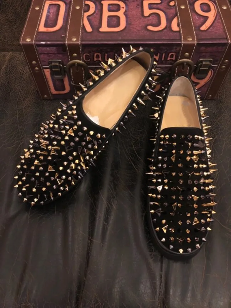 Christian Louboutin Mens Shoes Spikes  Christian Louboutin Shoes Mens  Loafers - Leather Casual Shoes - Aliexpress