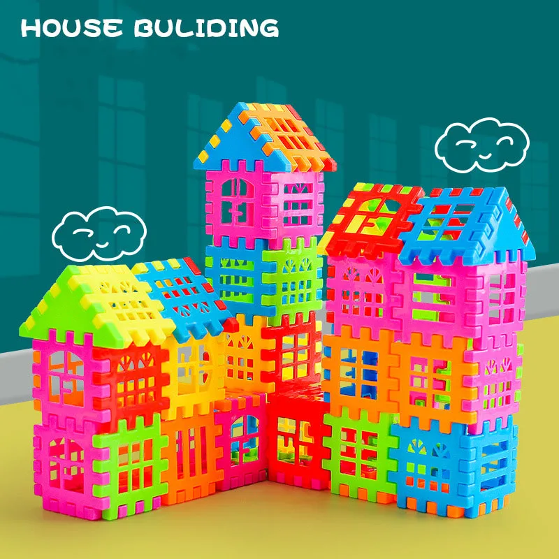 100pcs Building Blocks Splicing interesting Puzzle Educational Toys for Kids 2+