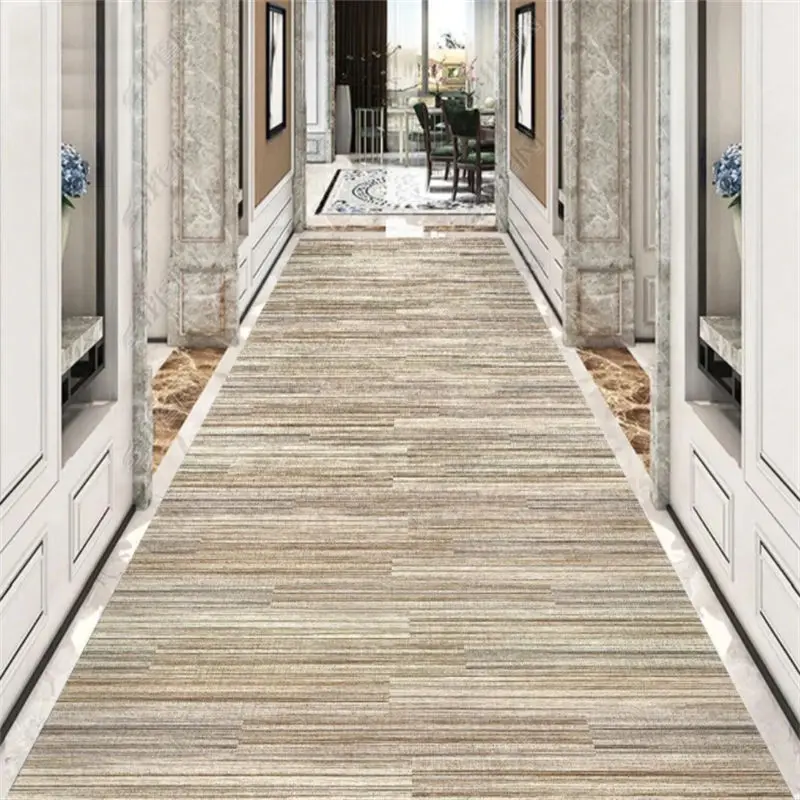 European Style Carpet Corridor Hallway Long Strip Rugs Stairway Runners Customizable 2M/3M Floor Mat Home Porch Entry Doormat