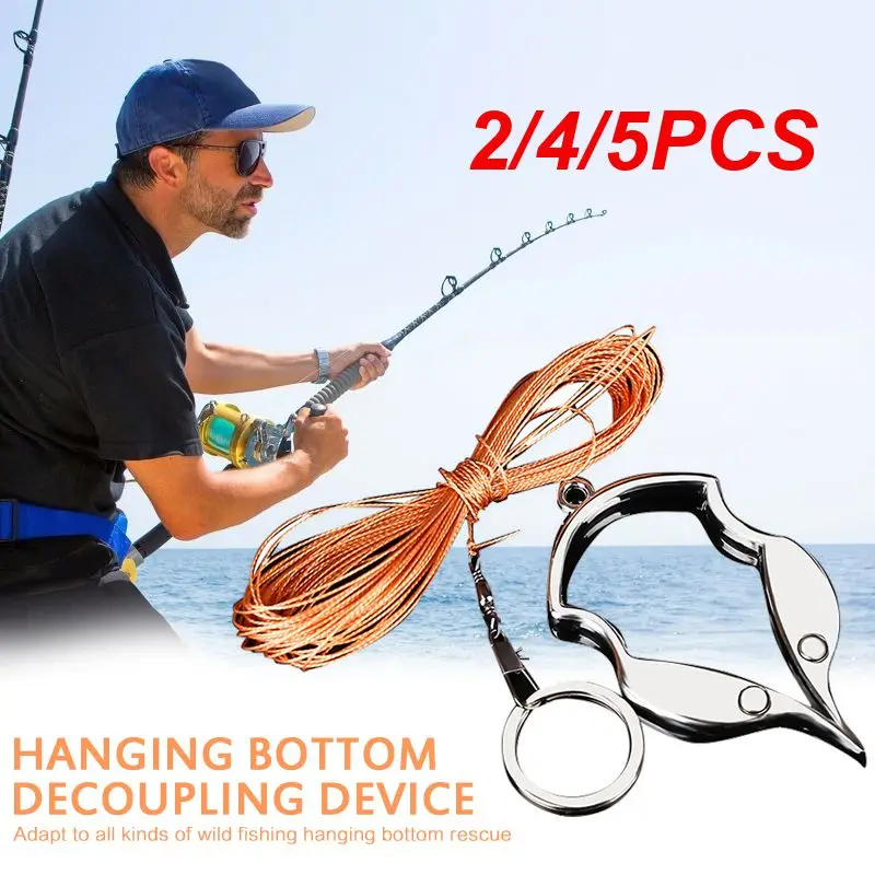 

2/4/5PCS Fish Hook Tier/Decoupling Device Fishing Hook Detacher Remover Line Strand Knotter Fishing Tackle Accessories