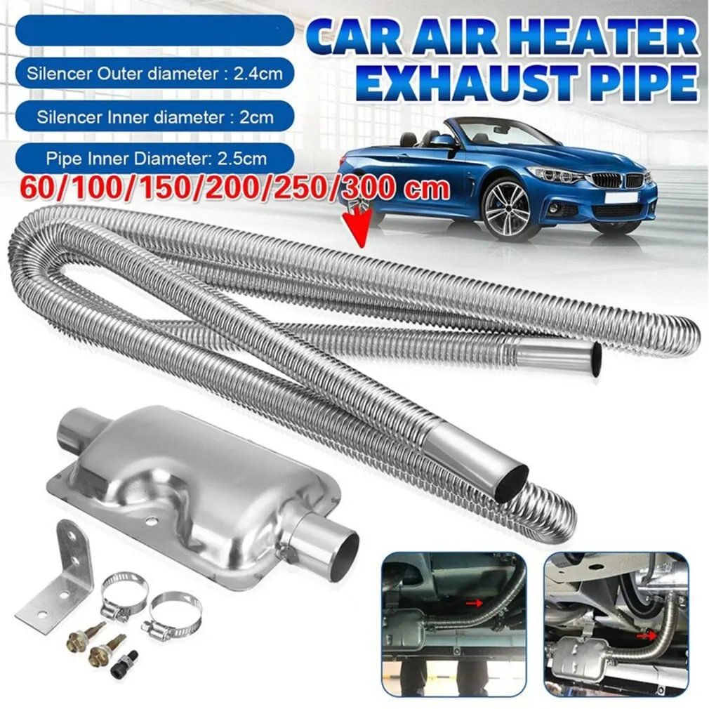 60cm Heater Exhaust Pipe Stainless Steel Air Diesel Parking Gas