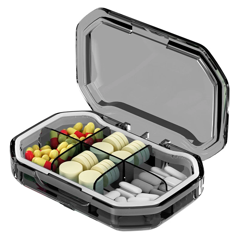 Compact Weekly Pill Organizer with High Capacity - Portable Medicine Storage