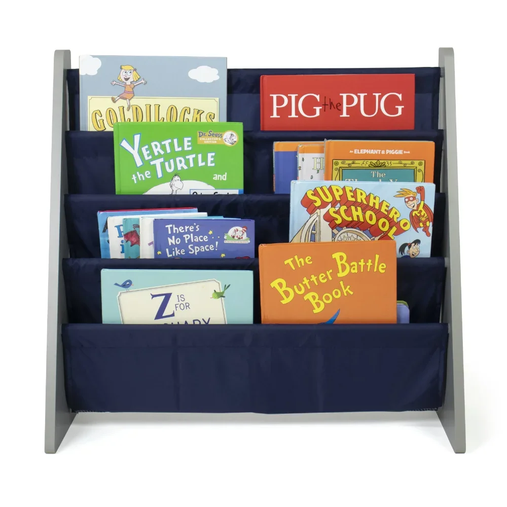 kids-bookcase-with-4-shelves-book-organizer-navy