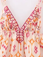 Autumn Printed Suspender Tank Tops for Women Casual Sleeveless V-Neck Cropped Blouse Vacation Chic Ladies Streetwear - Image 3