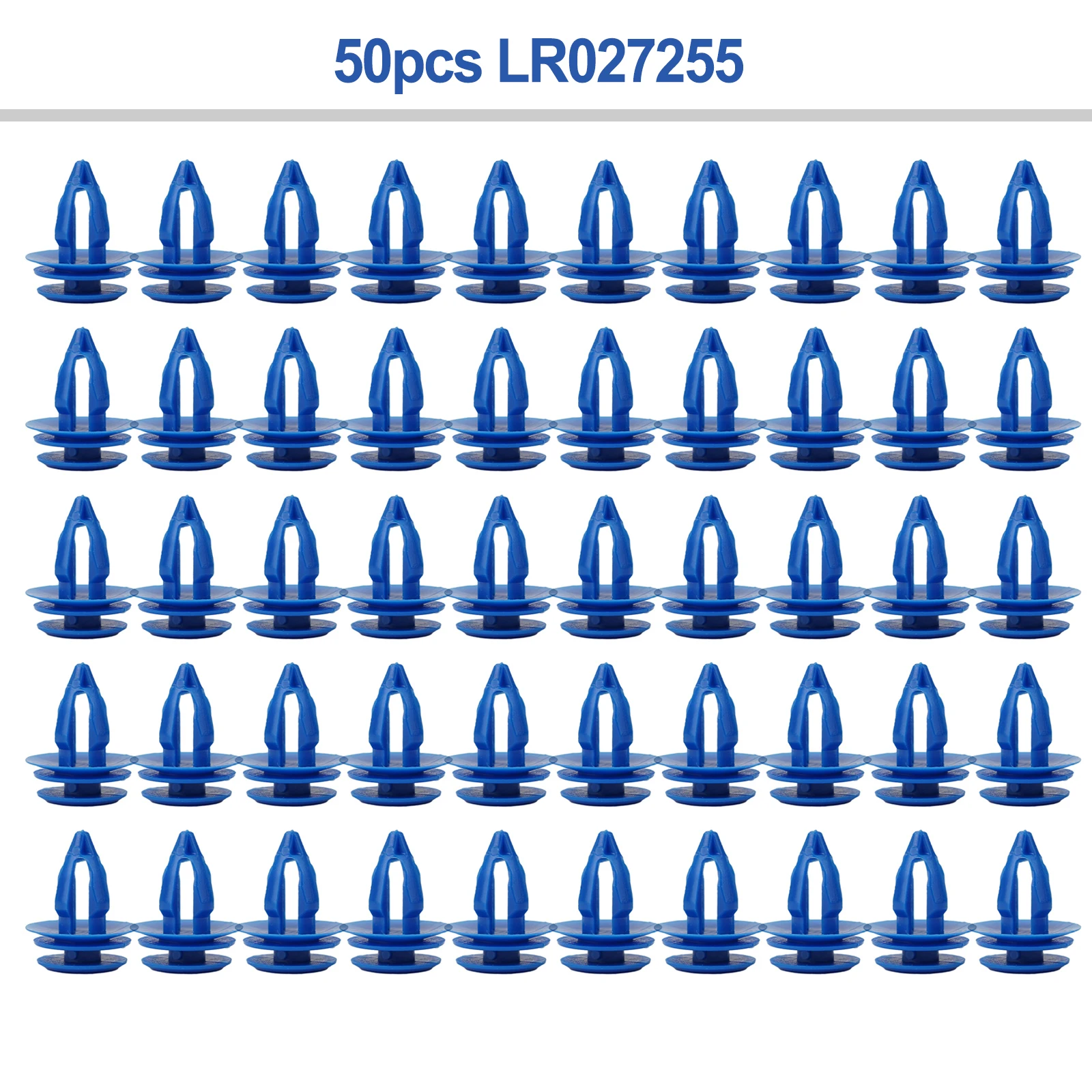 

For Rover Range Evoque Wheel Arch Trim Clips Replace 50pcs Blue Car Decorate LR027255 Left Right Nylon Plastic