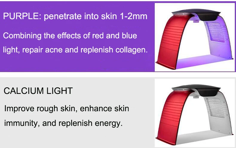 Colorful Photon Oxygen Injection Moisturizing LED Mask PDT Hot Cold Spray Beauty Device for Skin Rejuvenation