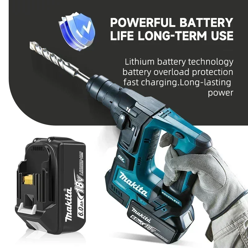Makita battery in a clean studio layout