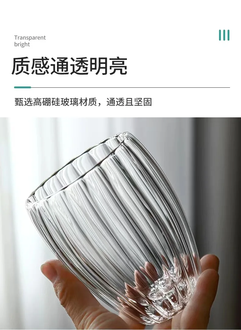 Transparent bright cup