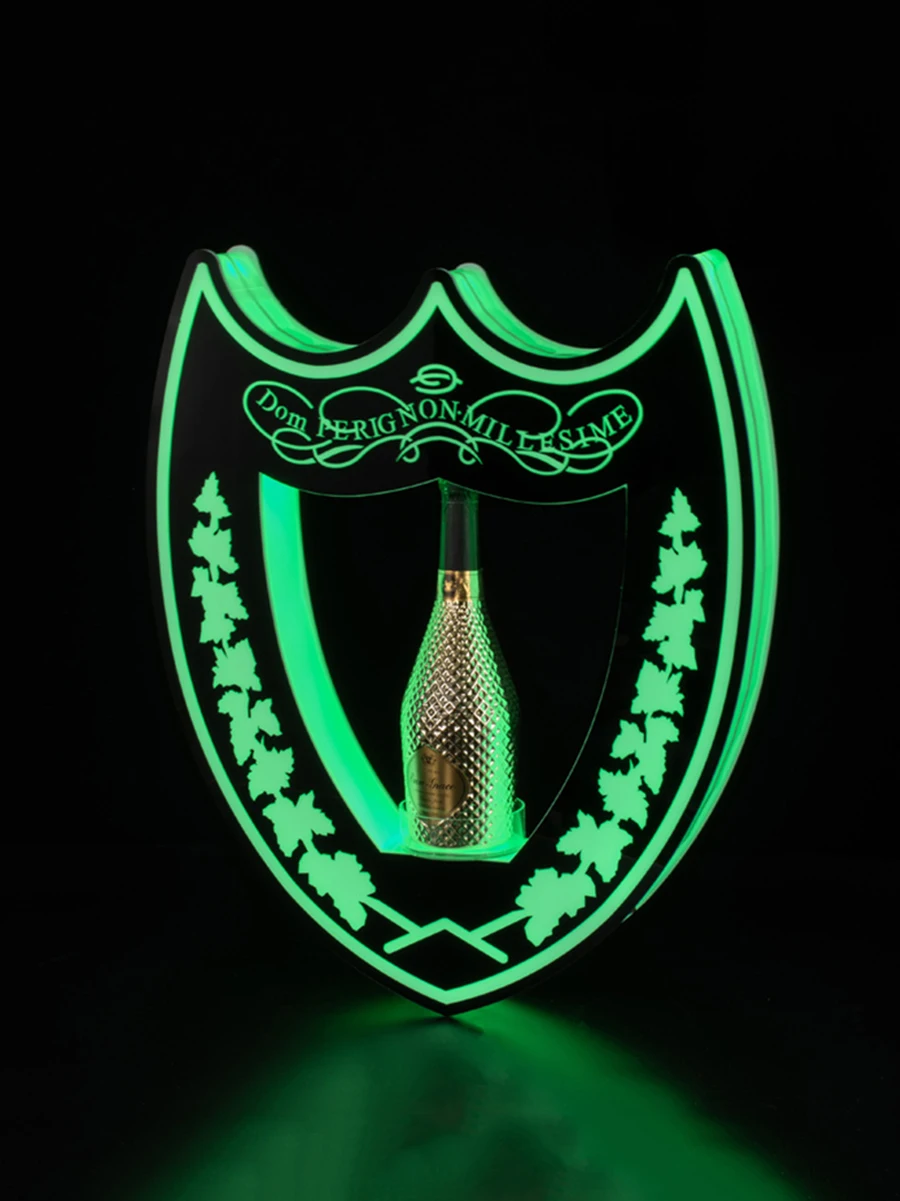 Green Light LED DOM Perignon Champagne BOTTLE Presenter Wine Glorifier VIP  Service DISPLAY FOR NIGHT CLUB Lounge Home Bar Grill - AliExpress