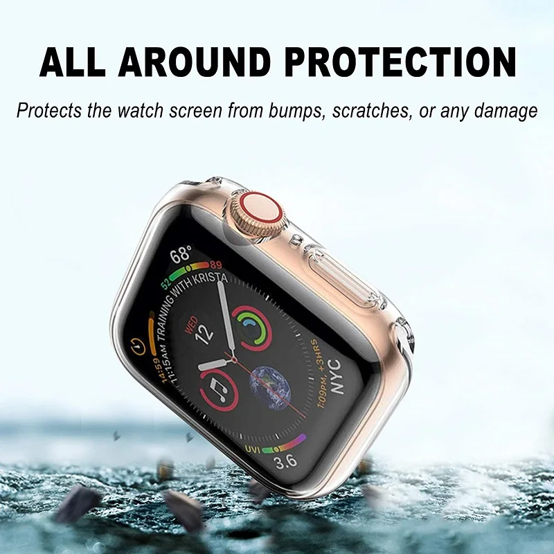 100pcs  Ŀ  ð ø 7 6 5 4 3 Ʈ TPU  ü ȭ ȣ ̽ iWatch 41mm 45mm 40mm 44mm