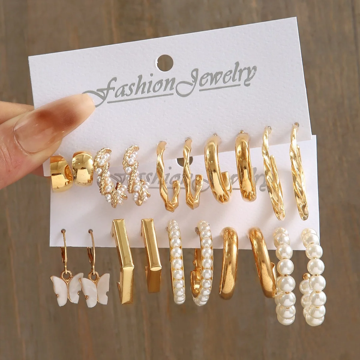88 Pcs Fashion Women Earring Set Boho Vintage Gold Color Pearl Heart Drop Earring Exquisite Jewelry, Party, Holiday Couple Gifts
