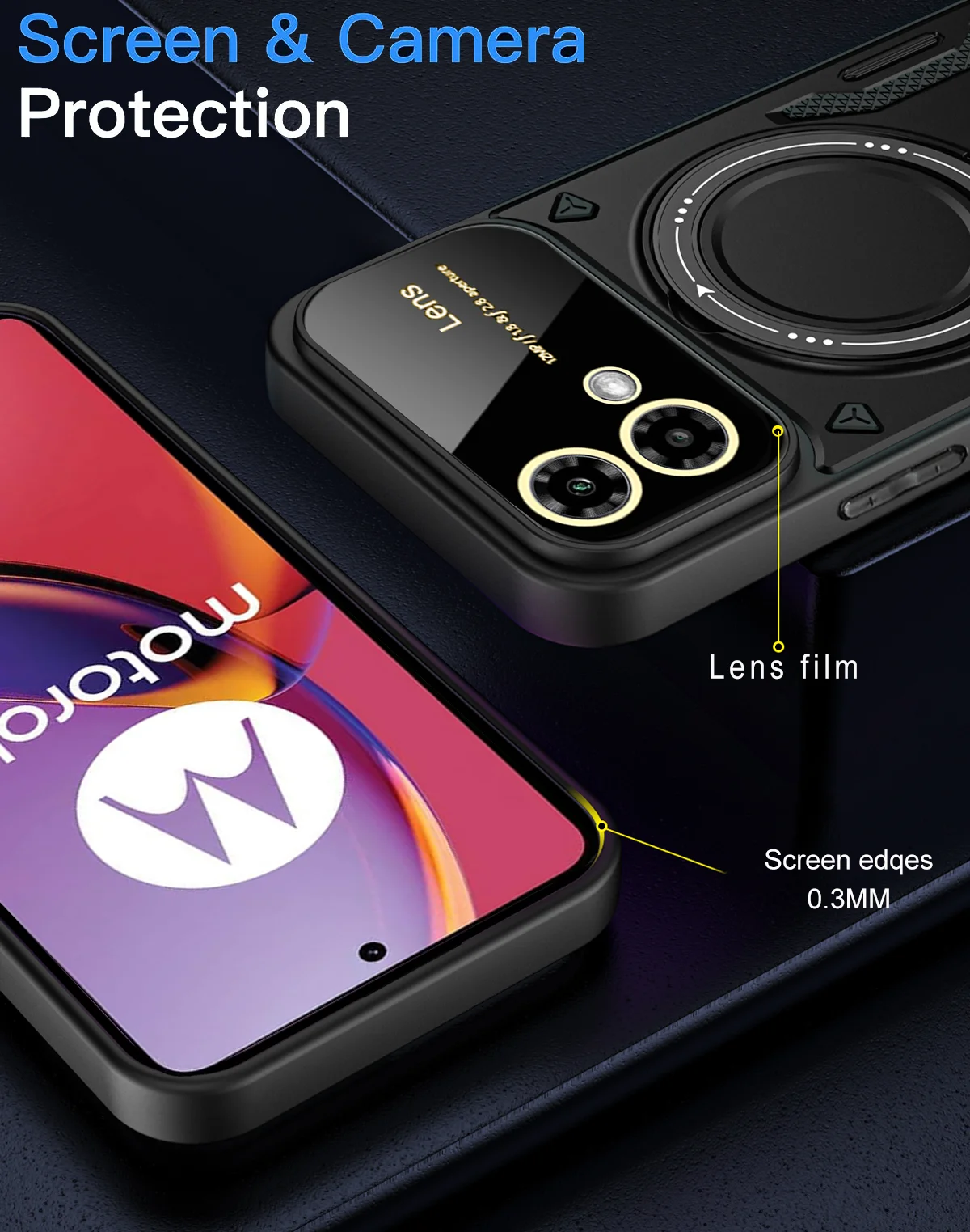 MagSafe Magnetic Stand Military Grade Shockproof Armor Phone Case