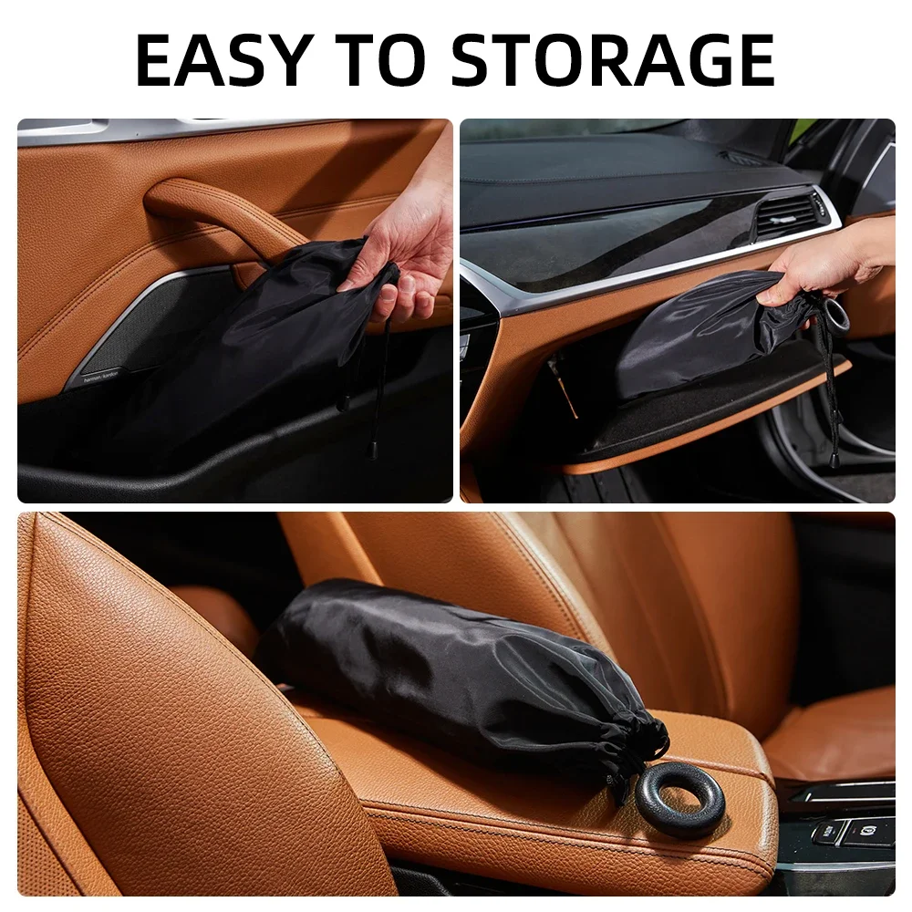 Upgraded Car Windshield Sun Shade Umbrella Foldable Car Sunshade Front Window Cover for UV Ray Block & Sun Heat Protection