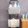 Multifunctional Bedside Sofa Hanging Storage Bag, Fabric Hanging Basket Bedside Shelves for Dormitory and Apartment Storage 3
