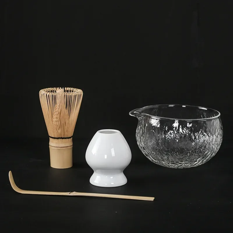 Handmade Matcha Whisk Set Accs Matcha Whisk Holder Bowl for Kitchen