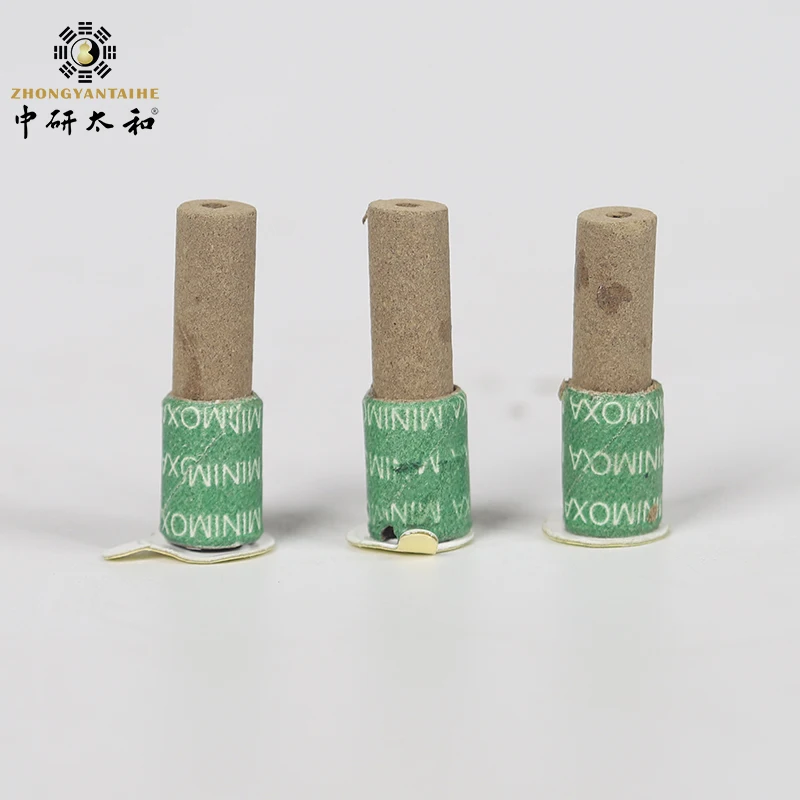 ZHONGYAN TAIHE 360 PC Mini Self-stick Moxa Chinese Moxibustion Therapy Smokeless Moxa massager Heating Acupunture Point Meridian