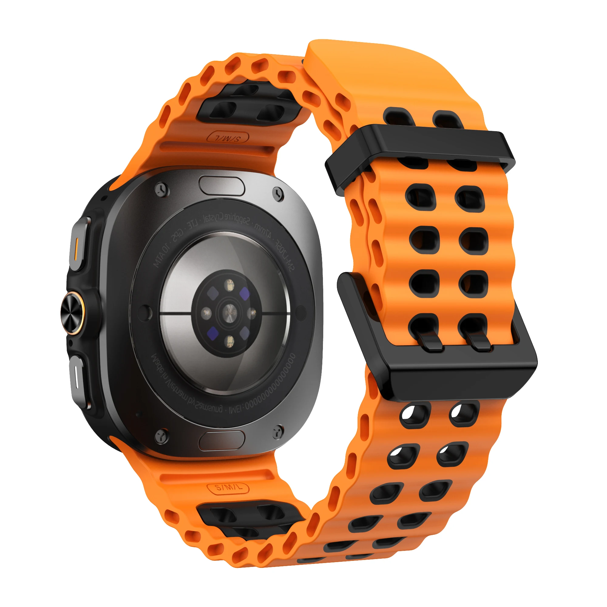 Premium Silicone Marine Sports Band for Smartwatch - Ultra Durable Strap
