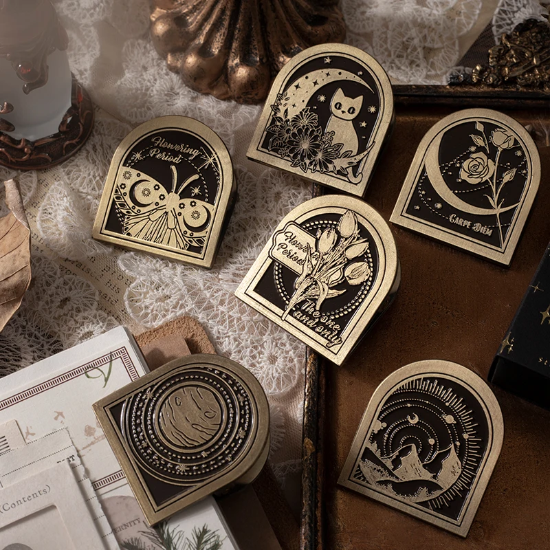 6 styles Vintage elegant metal clip Series zinc alloy material Scrapbooking Decoration paper Journal Diary Diy Stationery