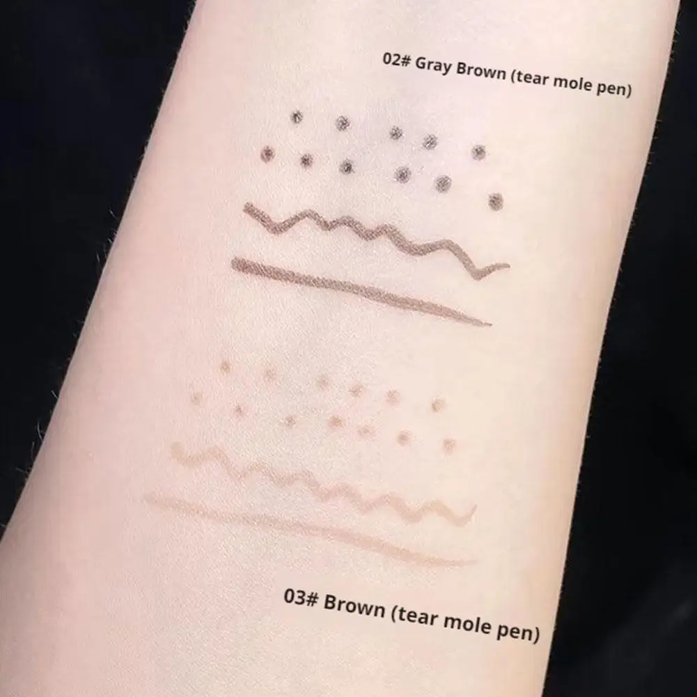 Realistischer natürlicher Sommersprossenstift, schnell trocknend, wasserdicht, langlebig, Sommersprossen-Punkt-Maulwurfsstempel, lichtecht, Spot-Make-up, lebensecht, rund, H0X3 – Detail 7