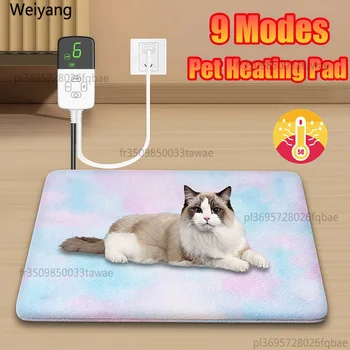 Waterproof Pet Heating Pad Electric Blanket Dog Cat Winter Warmer Pad Adjustable Temperature with Digital Display Dog Mattress