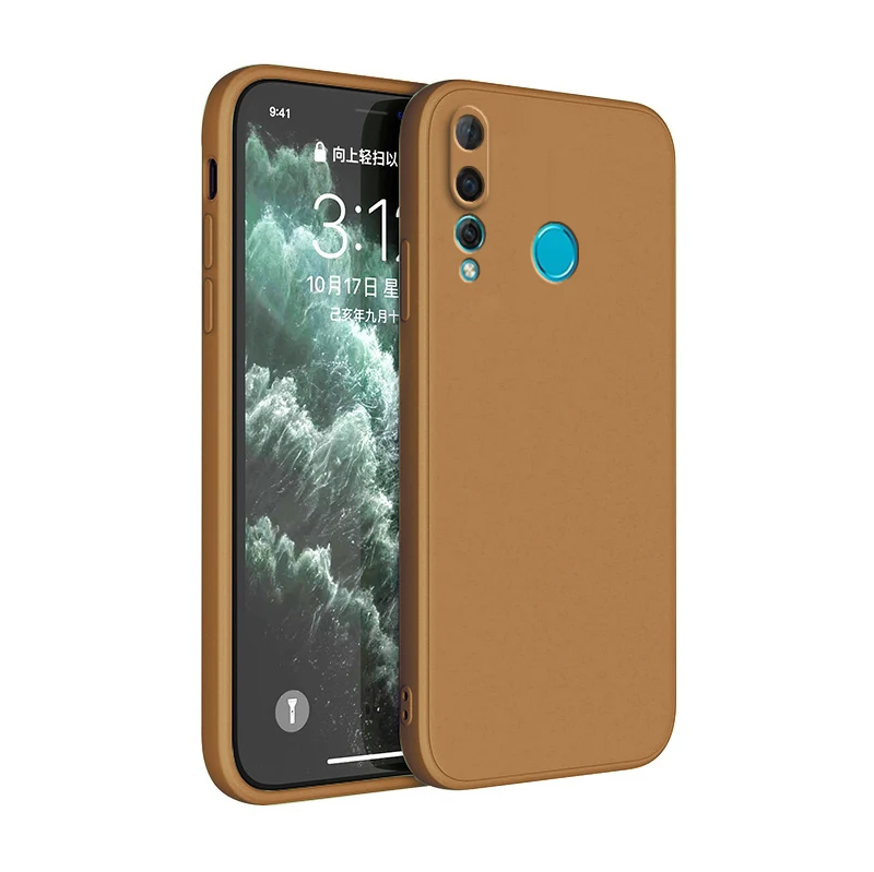 Luxury Ultrathin Liquid Silicone Phone Case with Lens Protection - Classic Design