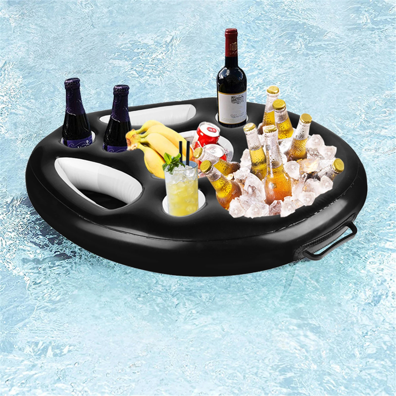 Inflatable Pool Float Beer Drinking Cooler Table Summer Bar Tray